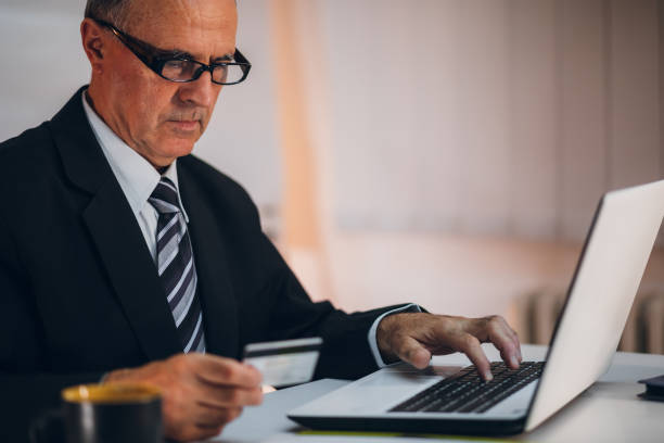 istock Businessman making online shopping 1300192225