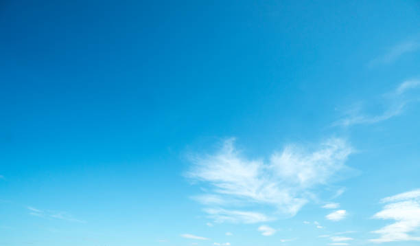 istock Clear blue sky and white clouds, fantastic soft heaven natural background. 1300194267