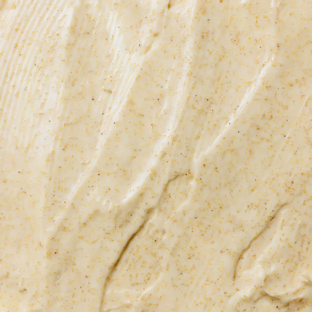 istock Textures from cosmetics. Body Scrub. Smears on the table 1300194383