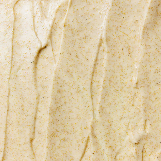 istock Textures from cosmetics. Body Scrub. Smears on the table 1300194387