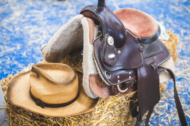 istock Horseback riding equipment close up 1300197672
