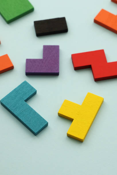 istock Wooden Geometric Shapes, Toy Blocks 1300199078