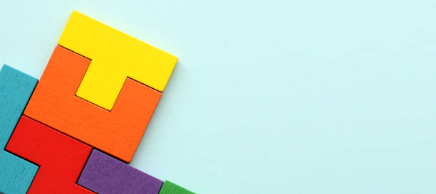 istock Wooden Geometric Shapes, Toy Blocks 1300199147