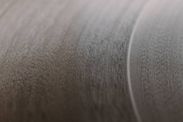 istock Black vinyl record close up. Old school record player .retro record vinyl player 1300200433