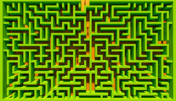 istock bush maze with people lost in it 1300204041