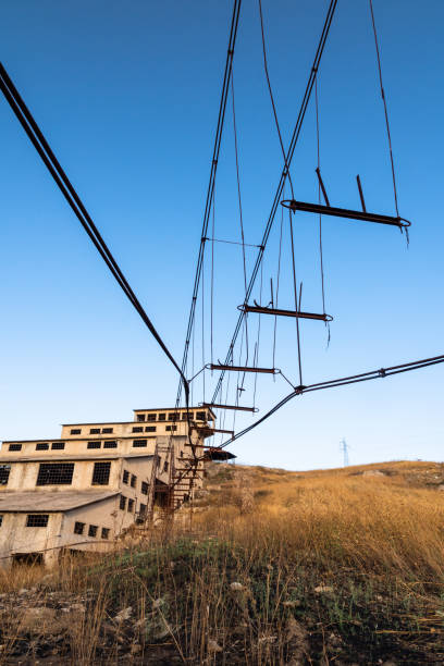 istock Abandoned sulphur mining complex Trabia Tallarita in Riesi, Sicily, Italy 1300206765