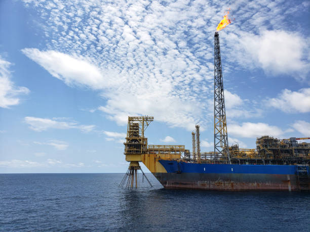istock Floating production storage and offloading FPSO vessel, oil and gas indutry 1300207765