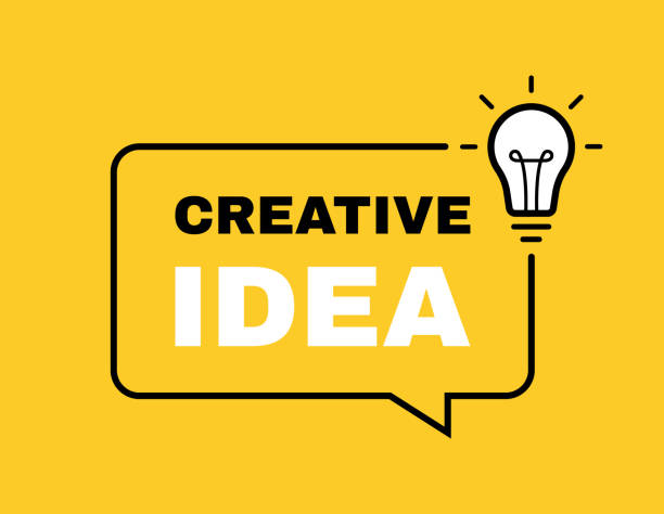 istock Creative Idea geometric message bubble with light bulb emblem. Banner design for business and advertising. Vector illustration 1300207820