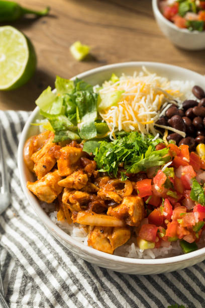 istock Homemade Healthy Chicken Burrito Bowl 1300212162