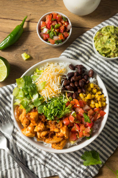 istock Homemade Healthy Chicken Burrito Bowl 1300212691