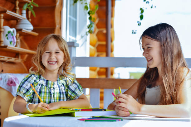 istock Children carry out the task that they asked at school. 1300215943