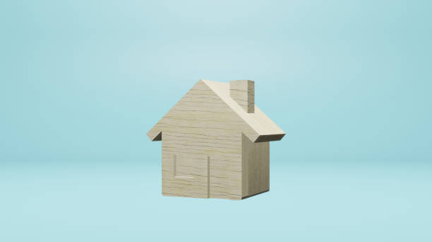 istock The small home wooden on blue background for property content 3d rendering 1300216059