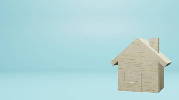 istock The small home wooden on blue background for property content 3d rendering 1300216082