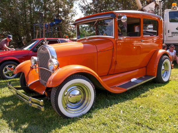 1929 ford model a berline hot rod - 1920 1929 photos et images de collection