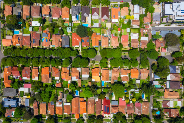 istock Sydney Suburb overhead perspective roof tops 1300217983