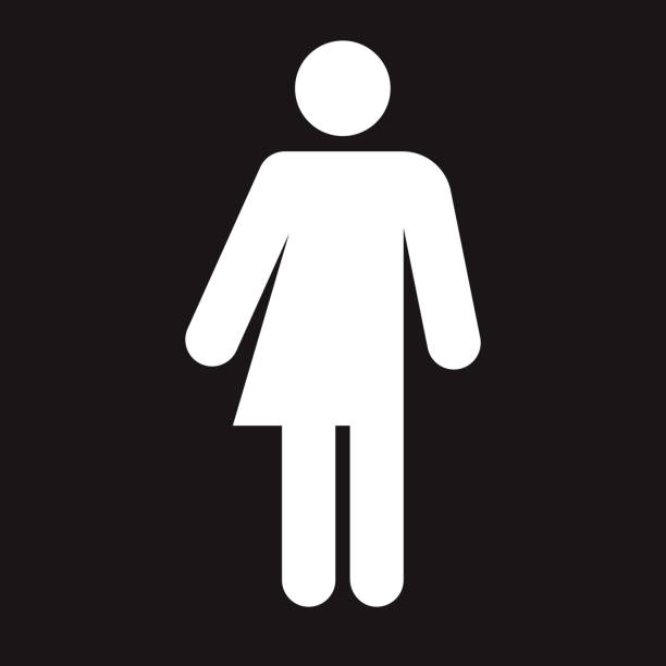 ikona ułatwień dostępu do toalety unisex - gender symbol stock illustrations