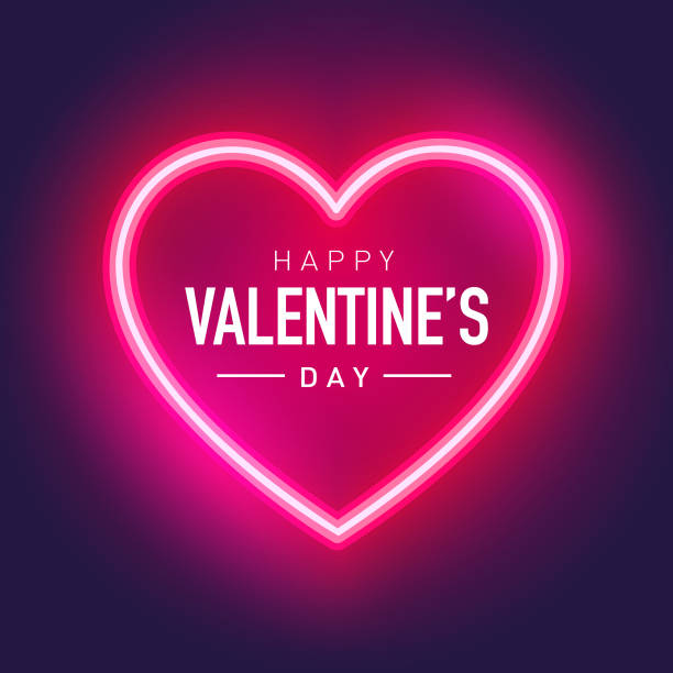 valentinstag rotlicht verkauf banner - glück stock-grafiken, -clipart, -cartoons und -symbole