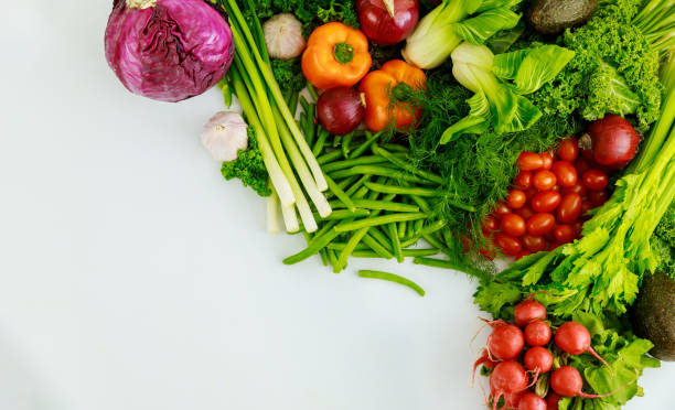 istock Healthy ingredient for making vegetable salad. 1300224767