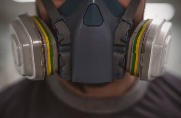 Multi-purpose respirator half mask for toxic gas protection.