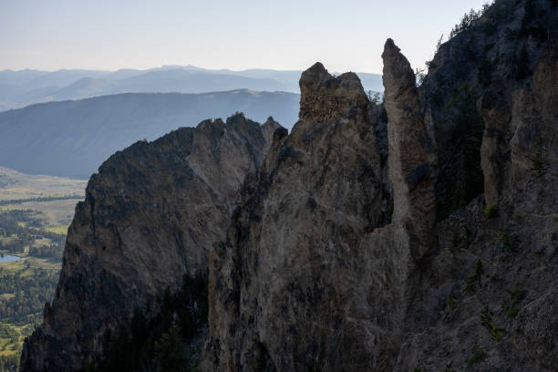 Green Bridger ridgeline in the Bridger-teton National wilderness near Bozeman, Montana
