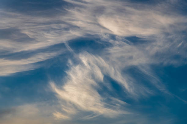 istock White and Blue High Clouds in the Sky at Sunset 1300241946
