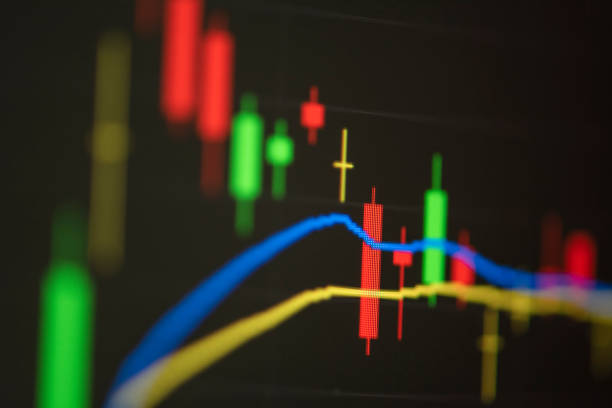 istock Stock market digital graph chart business indicator stock exchange trading analysis investment financial on display crisis stock crash down and grow up gain and profits financial impact or forex graph 1300248385