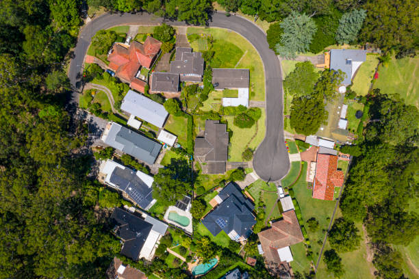 istock Sydney Suburb overhead perspective roof tops 1300251758
