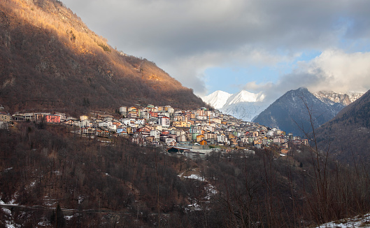Small mountain town. Premana, in the province of Lecco, Italy.