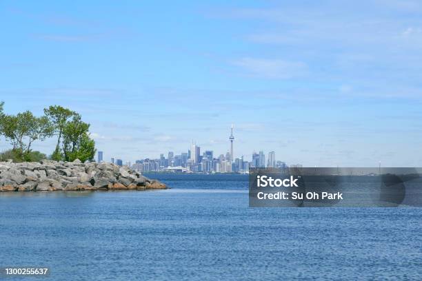 Cityscape From The Lake Ontario Stock Photo - Download Image Now - Blue, Canada, Cityscape