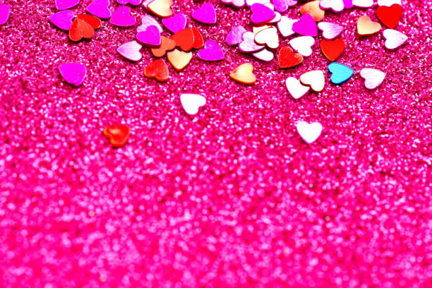 istock colorful hearts confetti on a white background 14 February concept. text here 1300266184