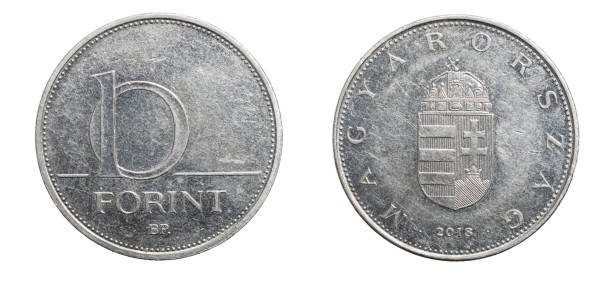istock ten hungarian forint coin isolated on white background 1300271384