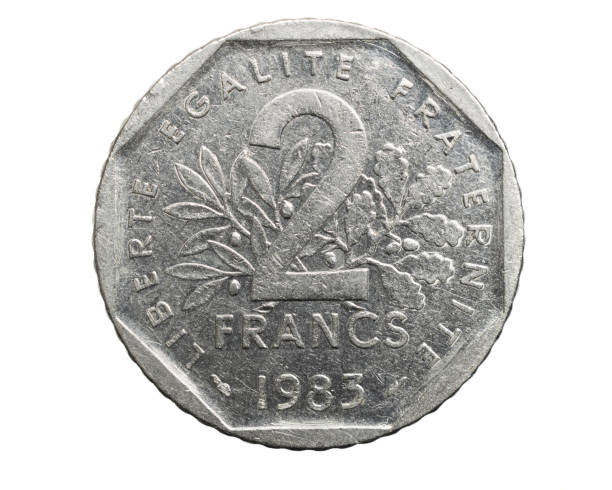 istock two french franc coin isolated on white background 1300271484