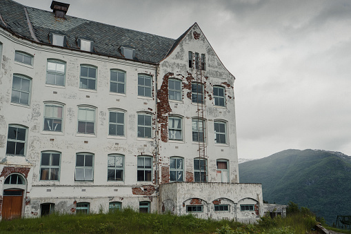 June 24- 2017, Luster, Norway: Harastølen, or Luster Sanatorium, is a former institution in Luster in Sogn og Fjordane that was used for tuberculosis homes (sanatorium), psychiatric hospital and asylum reception.