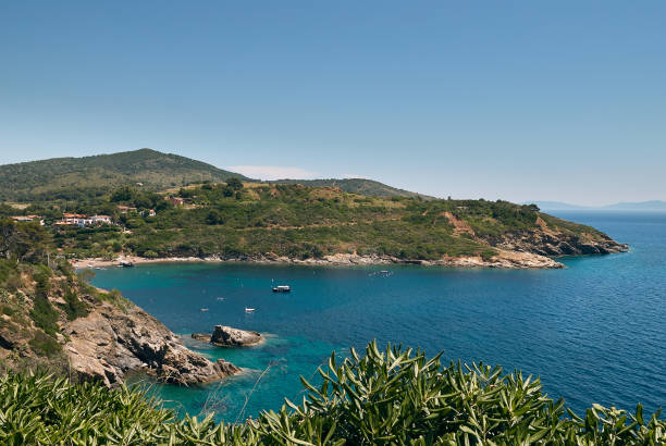 istock Panorama of elba island 1300279115