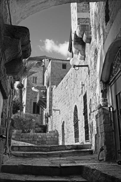 The old narrow streets of Jaffa. Tel Aviv, Israel.