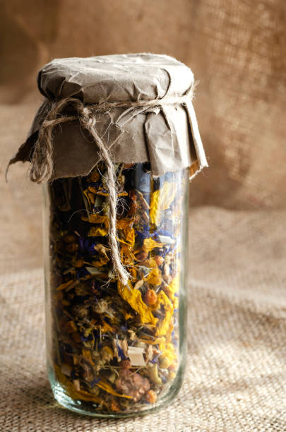 istock Herbal and alternative medicine concept. Drinks based on medicinal herbs and flowers. 1300281771