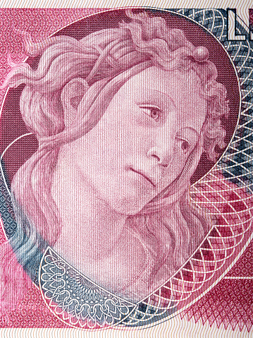Postage stamp, a painting by Eug
