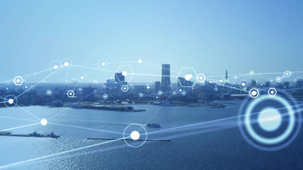 istock Smart city and communication network concept. 5G. IoT (Internet of Things). Telecommunication. 1300287220