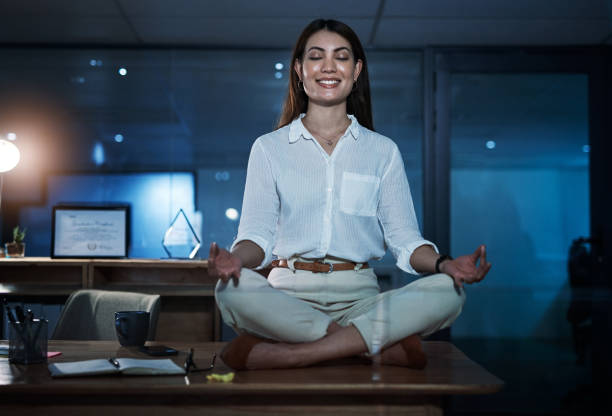 istock Meditation is the only sleep a super mind needs 1300288562
