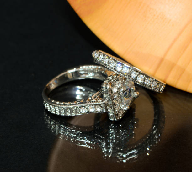 istock Expensive white diamond ring jewelry 1300289717