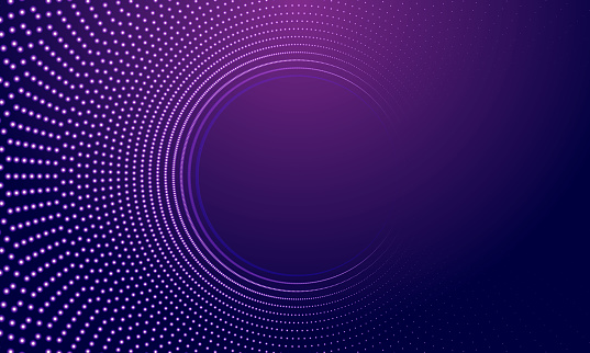 The abstract halftone background