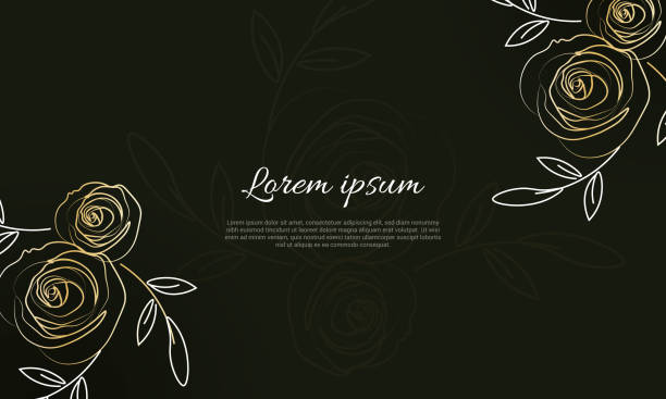 piękna ramka czerwonych róż, ilustracja wektorowa - wedding flower decor invitation stock illustrations