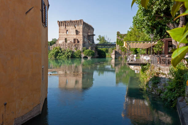 istock Borghetto sul Mincio over the river Mincio in Veneto 1300293020