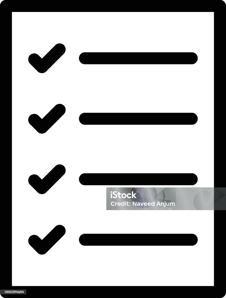 Task List Stock Illustration - Download Image Now - Check Mark ...