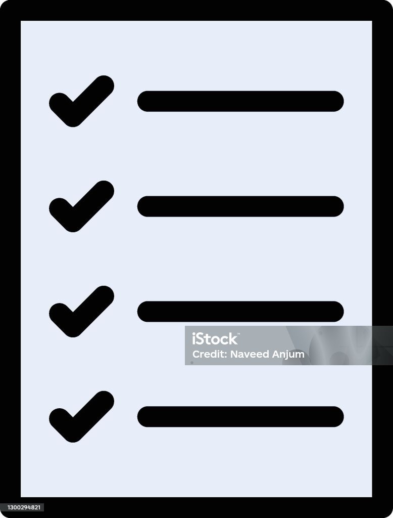 Task List Stock Illustration - Download Image Now - Check Mark ...