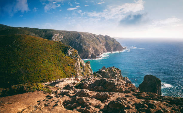 istock Cliffs and rocks of Cabo da Roca, beautiful ocean landscape 1300301359