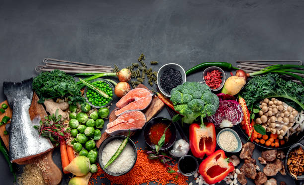 istock Asian-styled raw vegan food 1300303425