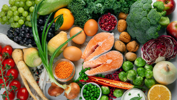 istock Selection of organic healthy products 1300303543