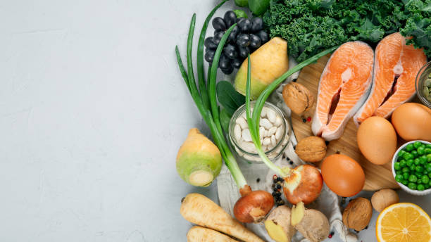 istock Selection of organic healthy products 1300303976