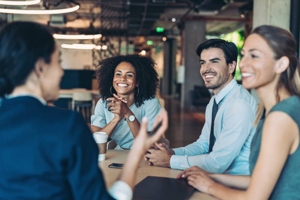 istock Business persons on a meeting 1300304421